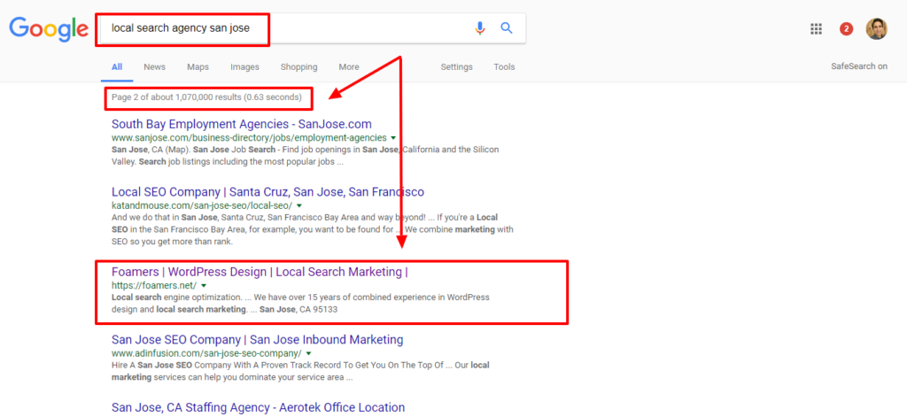 local search agency san jose Google Search