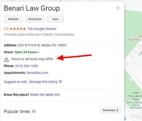 lawyers seo for Google My Business